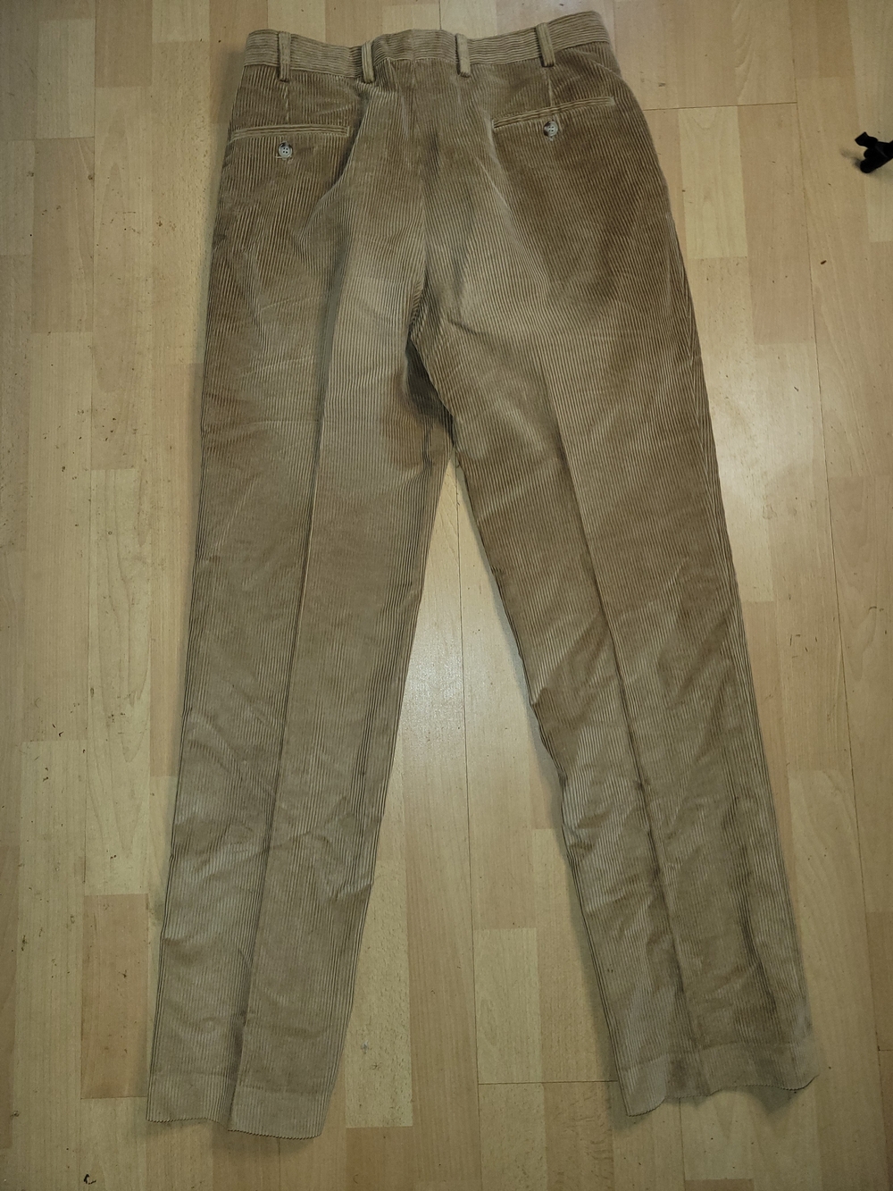 Vintage Boggi Milano Corduroy Pants Mens 48 Beige Pleated Made Italy EUC - Picture 2 of 8
